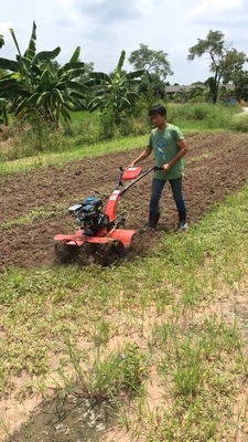 Ρυθμίσιμο πλάτος εργασίας 45-85cm Mini Tiller with Automatic Gear and Belt Transmission