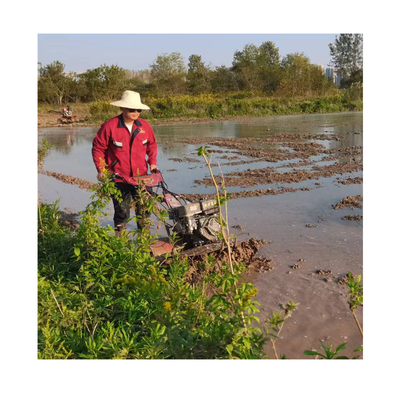 Νέο σχεδιασμό 170F βενζινοκινητήρα 4WD Mini Power Tiller Cultivator Compact για αγρόκτημα