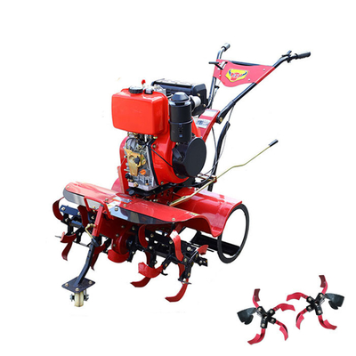 Μεταφορά ταχυτήτων 8HP κινητήρας ντίζελ περιστροφικός καλλιεργητής γης για βαριά καλλιέργεια