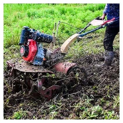4WD Gear Transmission Mini Tiller με 1100*1050*880mm Μέγεθος και ταχύτητα εργασίας 4KM/H