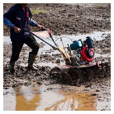 4WD Gear Transmission Mini Tiller με 1100*1050*880mm Μέγεθος και ταχύτητα εργασίας 4KM/H