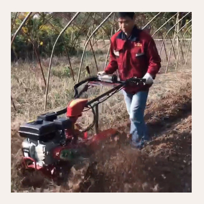 177F Βενζινοκινητήρας τετρακίνητος Μίνι Power Tiller Cultivator για αγρόκτημα και κήπο