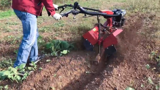 Τετρακίνητος Μίνι Power Tiller Cultivator με Οικονομικό 170F Βενζινοκινητήρα