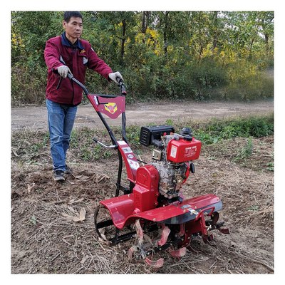 Επικεφαλής Βενζίνη / Ντίζελ Μίνι Power Tiller για τα ρυποκηπευτικά και ξηρά εδάφη
