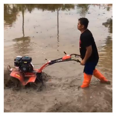Σθεναρό ανθεκτικό 170F τετρακίνητο Μίνι Power Tiller Cultivator τόσο για ρυζιερότοπους και ξηρά γη
