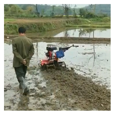 Τετρακίνητος 170F Βενζινοκινητήρας Μίνι Power Tiller Cultivator για αγρόκτημα και κήπο