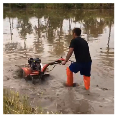 Τετρακίνητος 170F Βενζινοκινητήρας Μίνι Power Tiller Cultivator για αγρόκτημα και κήπο