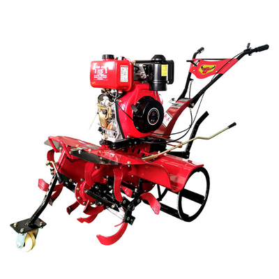 186F Ντίζελ κινητήρας τετρακίνητος Μίνι Power Tiller Cultivator για την αποδοτικότητα των γεωργικών εκμεταλλεύσεων