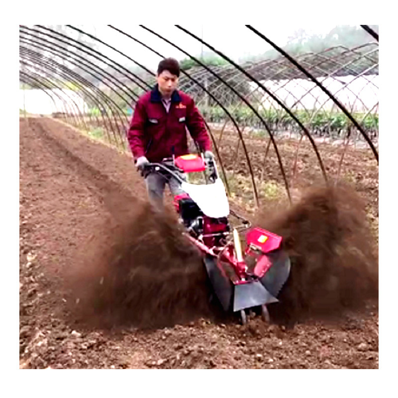 Οικονομικός Μίνι Power Tiller Gear Cultivator 10-40cm πλάτος κατεδάφισης και βενζίνης