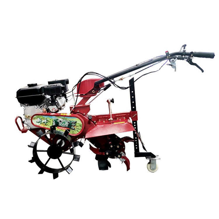 65 KG Compact 170F Μετακίνηση τεσσάρων τροχών Mini Power Tiller Cultivator για τη διαχείριση αγροκτημάτων