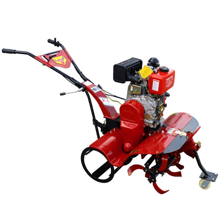 186F Ντίζελ κινητήρας τετρακίνητος Μίνι Power Tiller Cultivator για την αποδοτικότητα των γεωργικών εκμεταλλεύσεων